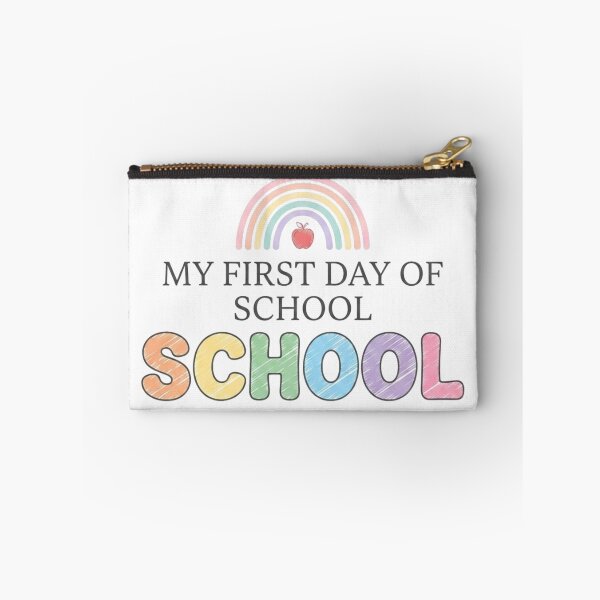 Item preview, My First Day of School - Cute Pastel Rainbow & Pencils Back to School Design designed and sold by johnExpress02.