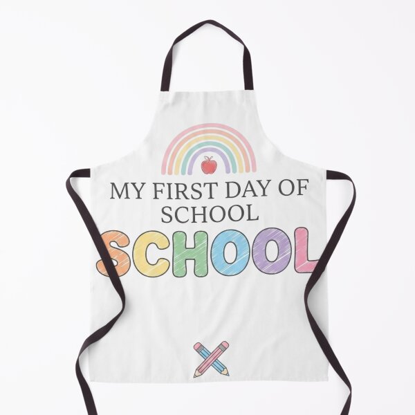 Item preview, My First Day of School - Cute Pastel Rainbow & Pencils Back to School Design designed and sold by johnExpress02.