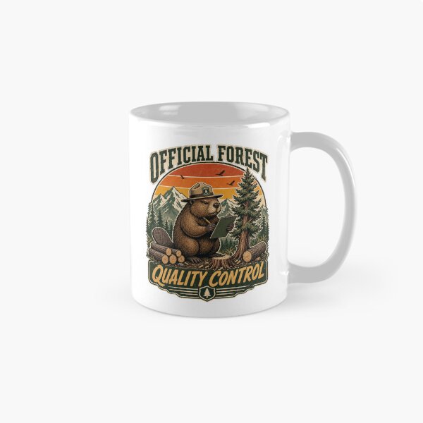 Item preview, Funny Beaver Forest Ranger - Official Forest Quality Control designed and sold by Graphic Vibe Designs.