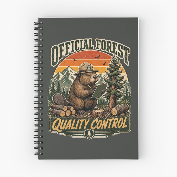 Item preview, Funny Beaver Forest Ranger - Official Forest Quality Control designed and sold by Graphic Vibe Designs.