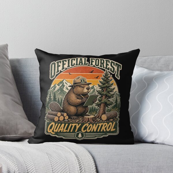 Item preview, Funny Beaver Forest Ranger - Official Forest Quality Control designed and sold by Graphic Vibe Designs.