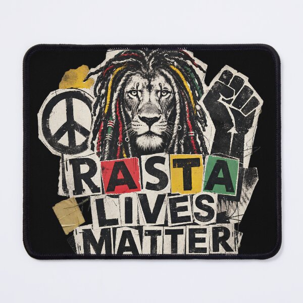 Item preview, Rasta Lives Matter designed and sold by SavvyEarth.