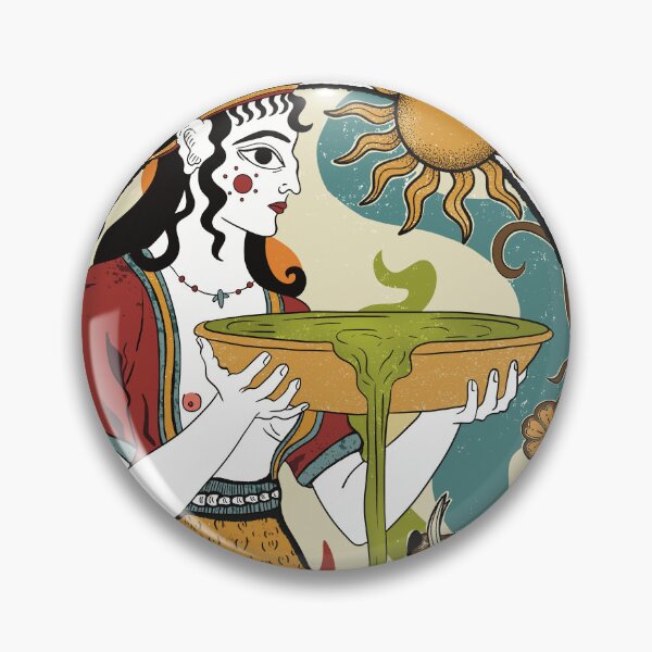 Item preview, Circe – the Enchantress from Homer’s Odyssey – Greek Mythology Illustration designed and sold by Ancient-Tales.