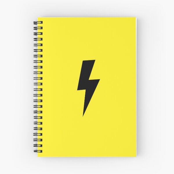 Item preview, Black Thunder Bolt Neon Yellow Background designed and sold by GemsAnatomy.