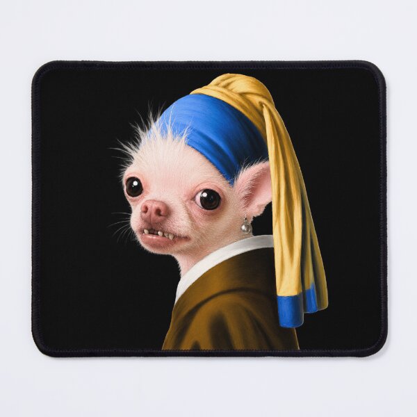 Item preview, Nervous Dog with a Pearl Earring designed and sold by AtlasMuseum.