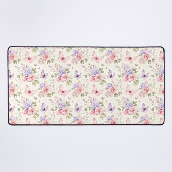 Item preview, Pastel Watercolor Butterfly and Floral Seamless Pattern designed and sold by inkaylindesign.
