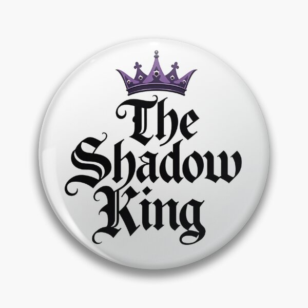 Item preview, Gothic blackletter design of the shadow king with a purple crown designed and sold by Prints by Mat.