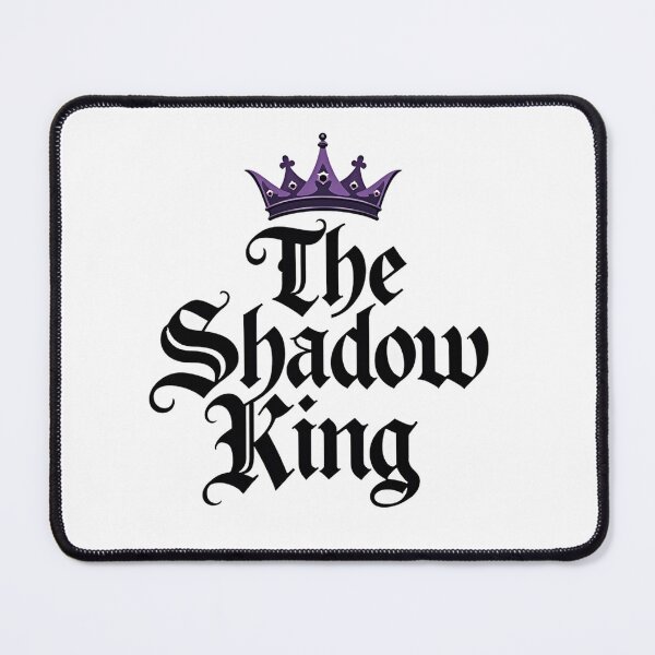 Item preview, Gothic blackletter design of the shadow king with a purple crown designed and sold by Prints by Mat.