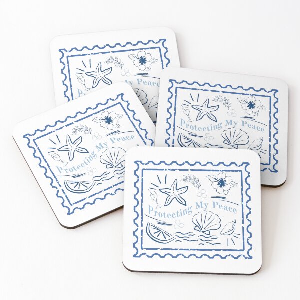 Item preview, Protecting My Peace Beach Stamp designed and sold by TreasurNTemplat.