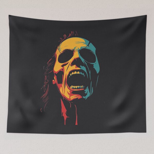 Item preview, Retro Screaming Zombie Pop Art Graphic designed and sold by ERODED SELF.