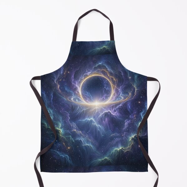 Item preview, The Infinite Threshold — Golden Celestial Portal in a Cosmic Nebula designed and sold by OandSDesigns23.