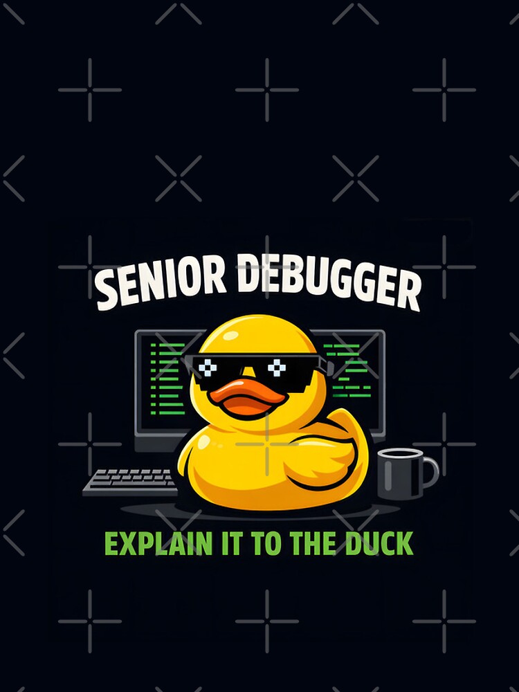 Thumbnail 4 of 4, iPhone Case, Rubber Duck Debugging Funny Programmer Developer Coder designed and sold by thirdshiftlab.