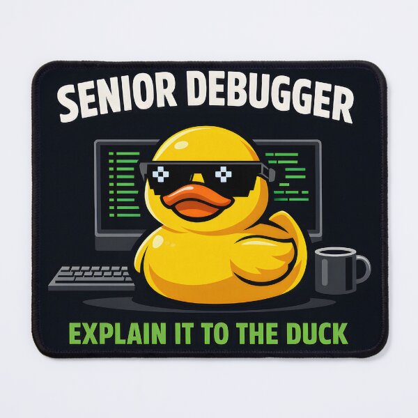 Item preview, Rubber Duck Debugging Funny Programmer Developer Coder designed and sold by ThirdShiftLab.