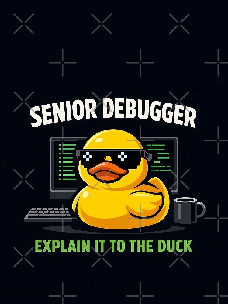 Thumbnail 4 of 4, Graphic T-Shirt, Rubber Duck Debugging Funny Programmer Developer Coder designed and sold by thirdshiftlab.