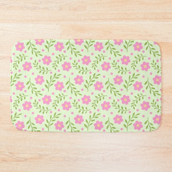 Item preview, Sweet Pink Flowers & Leaves Seamless Pattern designed and sold by SmallDart Creations.