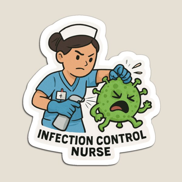 Item preview, Diseño de héroe para enfermera de control de infecciones y trabajador de la salud designed and sold by TeeCraftTeeCo.