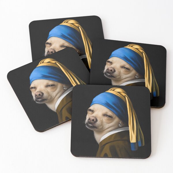 Item preview, Who, Me? Chihuahua with a Pearl Earring designed and sold by AtlasMuseum.