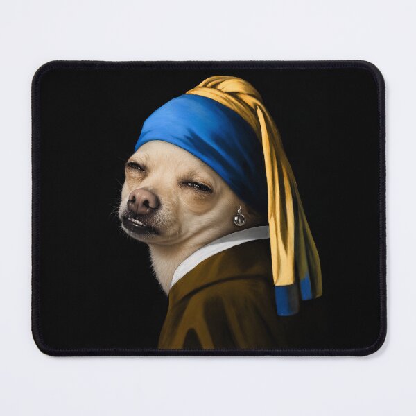 Item preview, Who, Me? Chihuahua with a Pearl Earring designed and sold by AtlasMuseum.