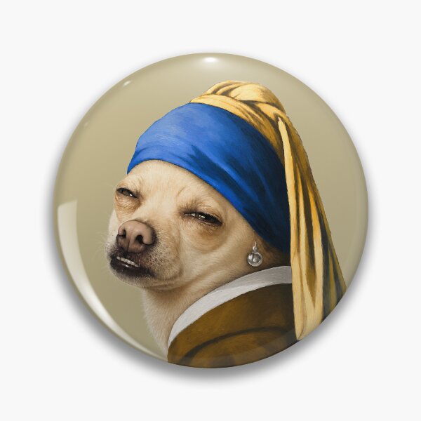 Item preview, Who, Me? Chihuahua with a Pearl Earring designed and sold by AtlasMuseum.