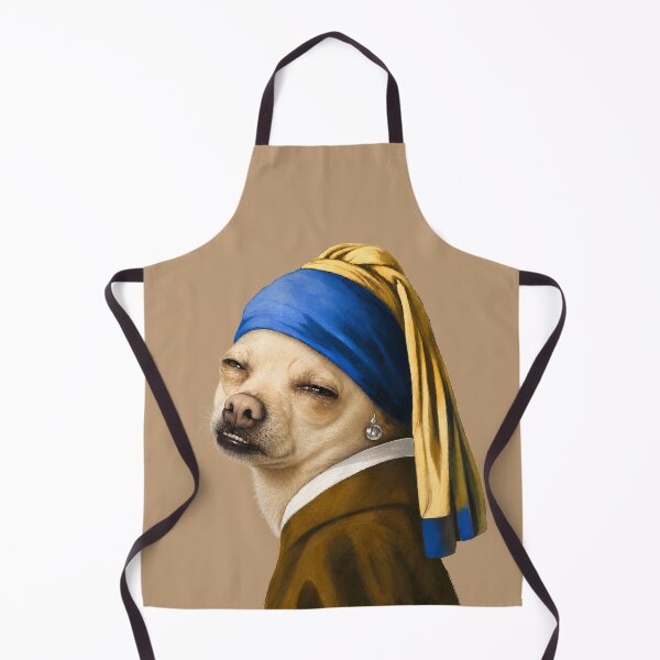 Item preview, Who, Me? Chihuahua with a Pearl Earring designed and sold by AtlasMuseum.