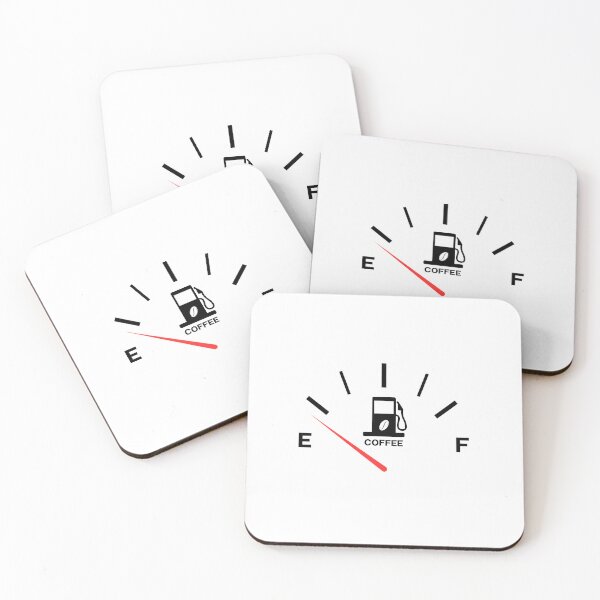 Item preview, Coffee Fuel Gauge Running On Empty - Funny Caffeine Refill Graphic designed and sold by Velouria Universe.
