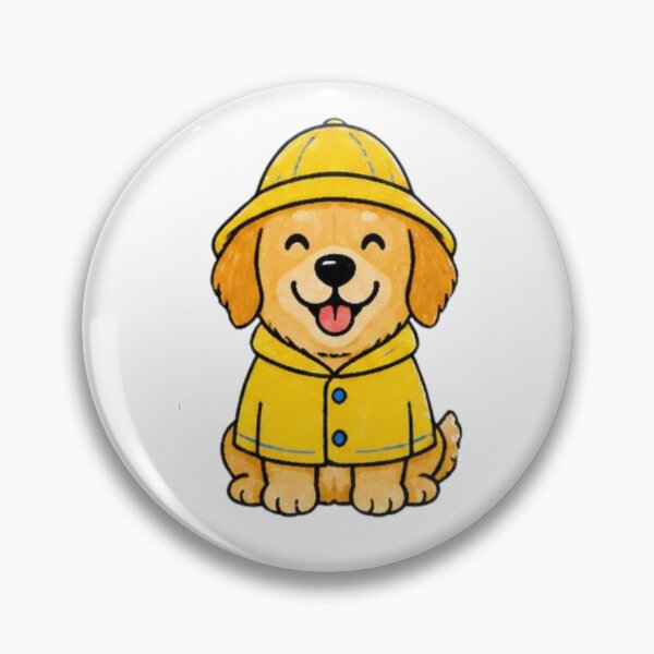 Item preview, Cute Raincoat Golden Retriever designed and sold by evavv-studio.