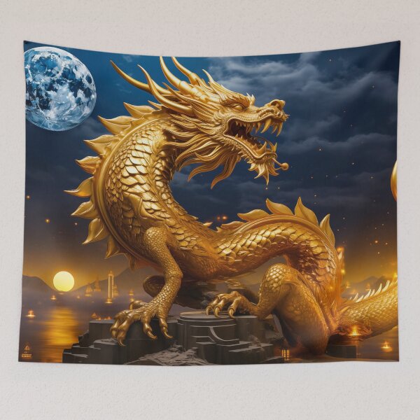 Item preview, Majestic Golden Dragon designed and sold by GraffiTimi.