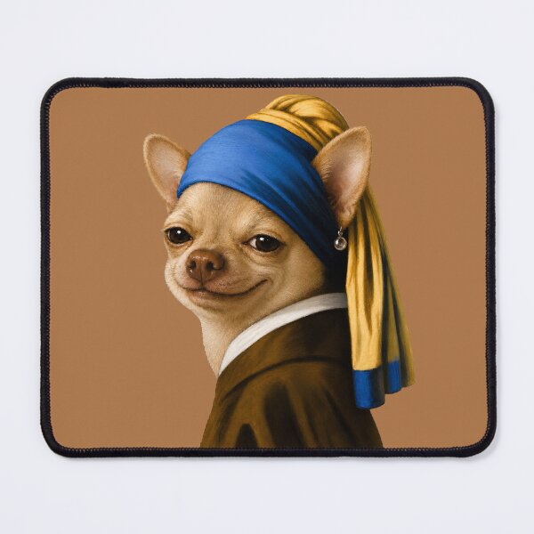 Item preview, Smirking Chihuahua with a Pearl Earring designed and sold by AtlasMuseum.