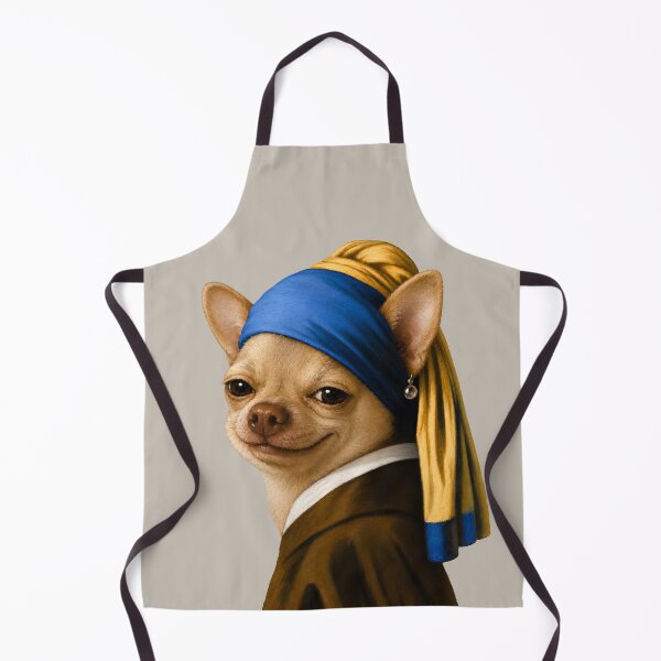 Item preview, Smirking Chihuahua with a Pearl Earring designed and sold by AtlasMuseum.