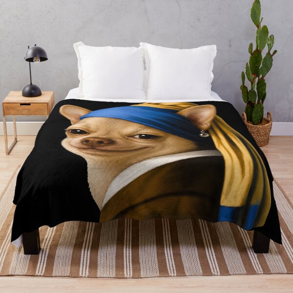 Item preview, Smirking Chihuahua with a Pearl Earring designed and sold by AtlasMuseum.