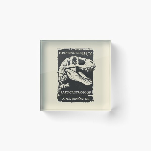Item preview, Tyrannosaurus Rex Skull - Vintage Linocut Paleontology T-Rex designed and sold by cyareq.