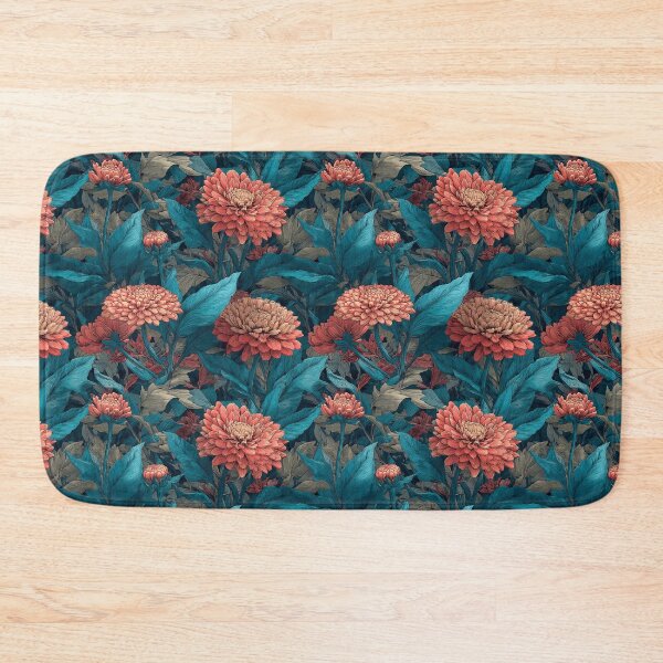 Item preview, Vibrant Zinnia Print  - Flower Garden Pattern - One Year Anniversary Gifts designed and sold by RoyalStarsPatts.