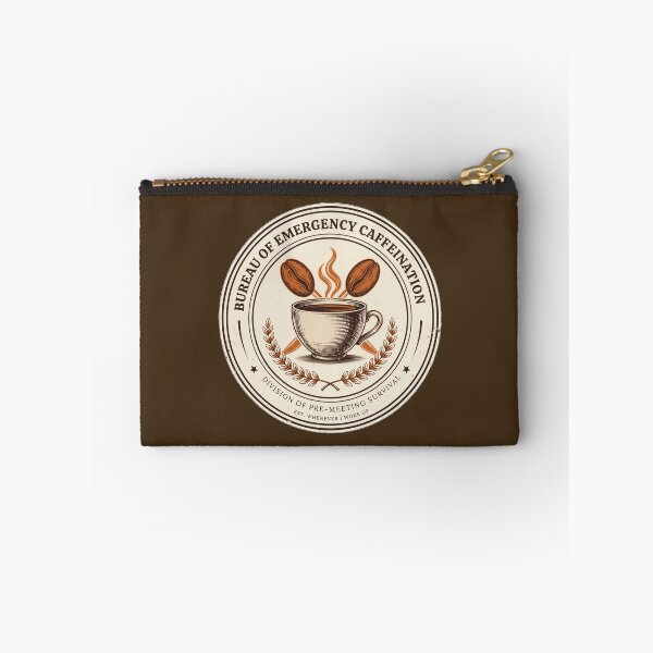 Item preview, Bureau of Emergency Caffeination - Funny Coffee Lover Badge designed and sold by HeeShirt.