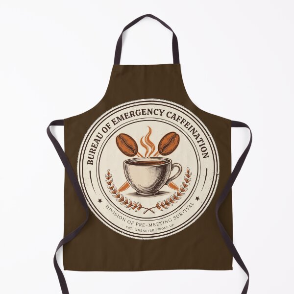 Item preview, Bureau of Emergency Caffeination - Funny Coffee Lover Badge designed and sold by HeeShirt.
