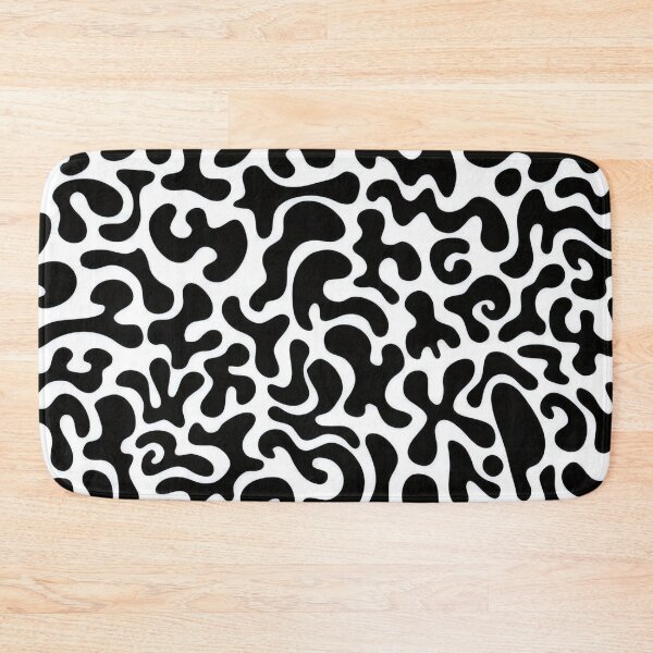 Item preview, Black and White Abstract Blobs - Minimalist Organic Pattern designed and sold by Billy Morfo™.