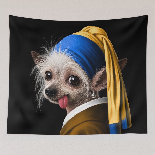 Item preview, Silly Dog with a Pearl Earring designed and sold by AtlasMuseum.