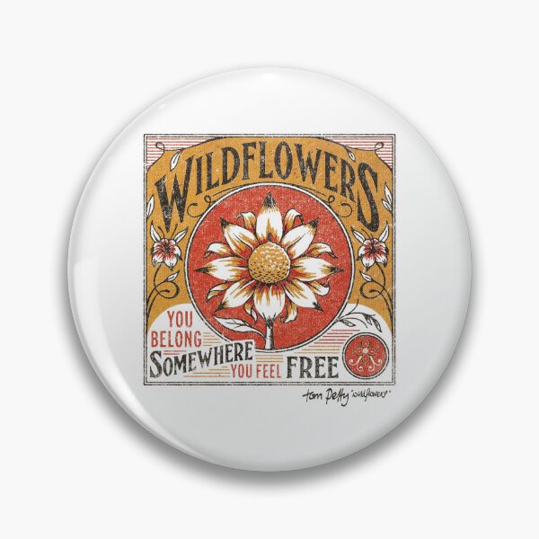 Item preview, Tom Petty Wildflowers Vintage Crest designed and sold by CamarenaBat.