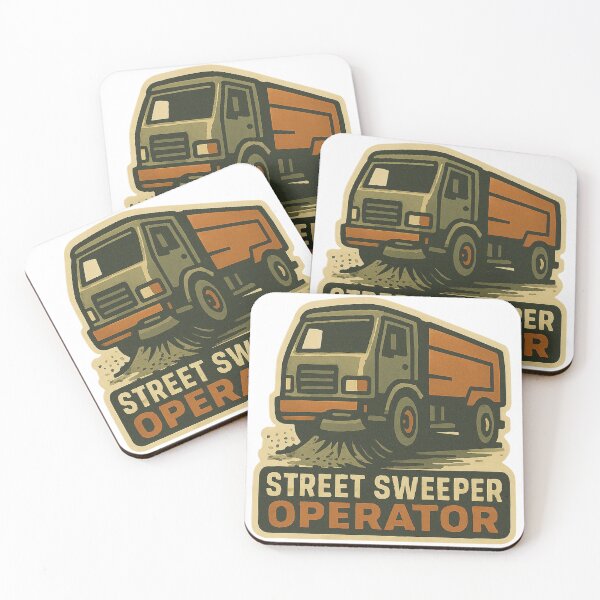 Item preview, Street Sweeper Operator Sticker Design designed and sold by TeeCraftTeeCo.