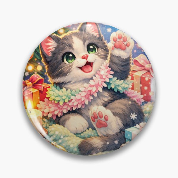 Item preview, Snowflake Play — Festive Cat designed and sold by ANNART1602.