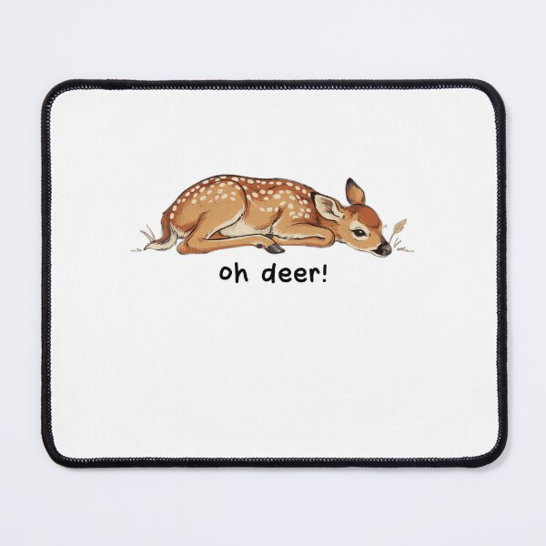 Item preview, Oh Deer Funny Fawn, Cute Sleeping Deer Pun, Woodland Animal Quote Design designed and sold by Trendvia .