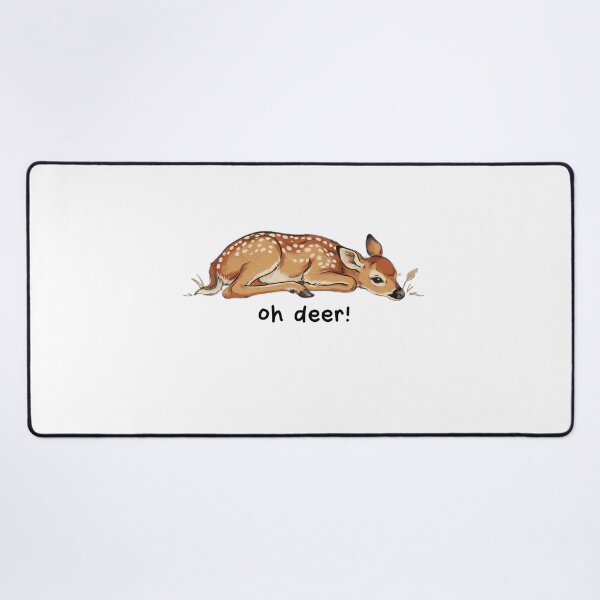 Item preview, Oh Deer Funny Fawn, Cute Sleeping Deer Pun, Woodland Animal Quote Design designed and sold by Trendvia .