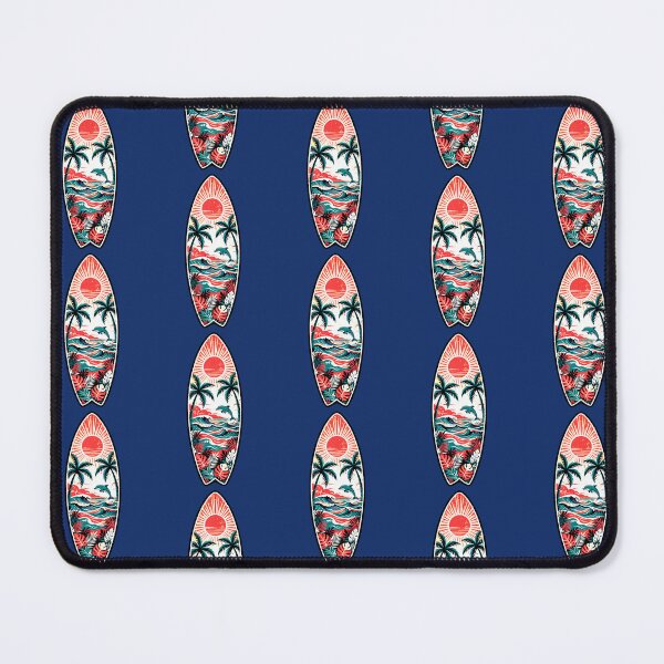Item preview, Sunset Surfboard | Retro Tropical Beach Design designed and sold by AstronautMerch.