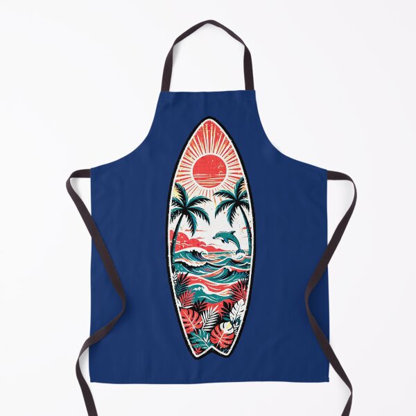 Item preview, Sunset Surfboard | Retro Tropical Beach Design designed and sold by AstronautMerch.