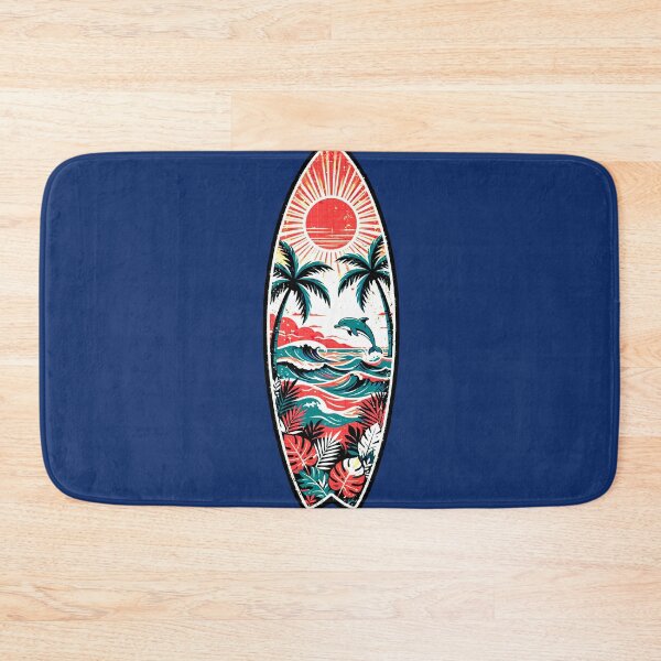 Item preview, Sunset Surfboard | Retro Tropical Beach Design designed and sold by AstronautMerch.