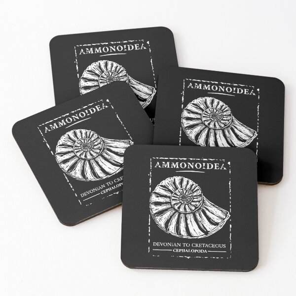 Item preview, Ammonoidea Ammonite Fossil - Vintage Linocut Paleontology designed and sold by cyareq.