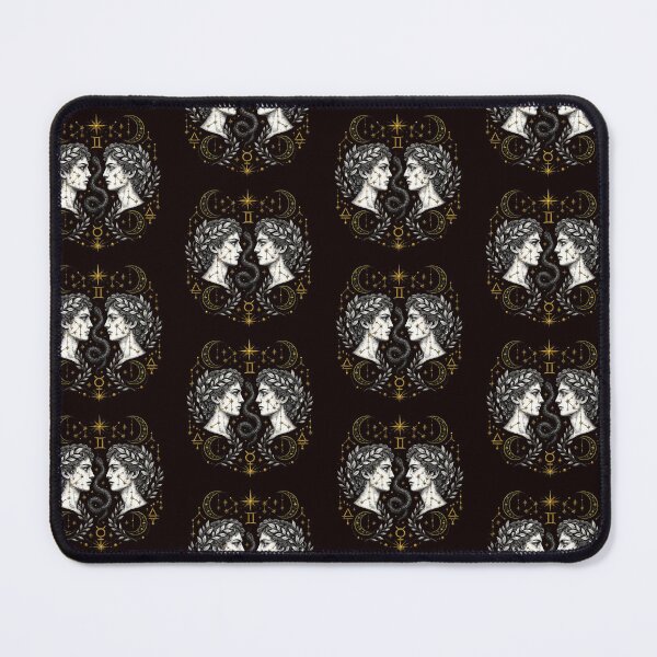 Item preview, Gemini zodiac sign sticker - "Dark Academia" graphic style designed and sold by Dany and Dom.
