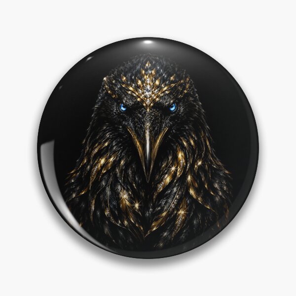 Item preview, Regal Harpy Eagle – Black & Gold Bird of Prey Art designed and sold by TheLumina.