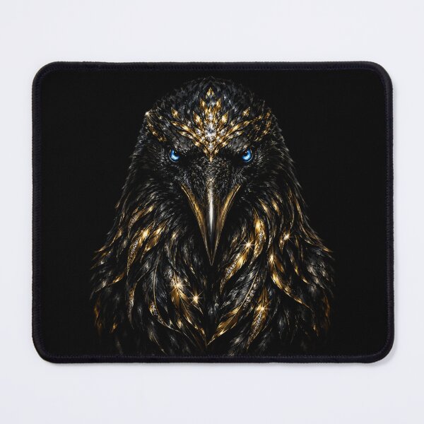 Item preview, Regal Harpy Eagle – Black & Gold Bird of Prey Art designed and sold by TheLumina.