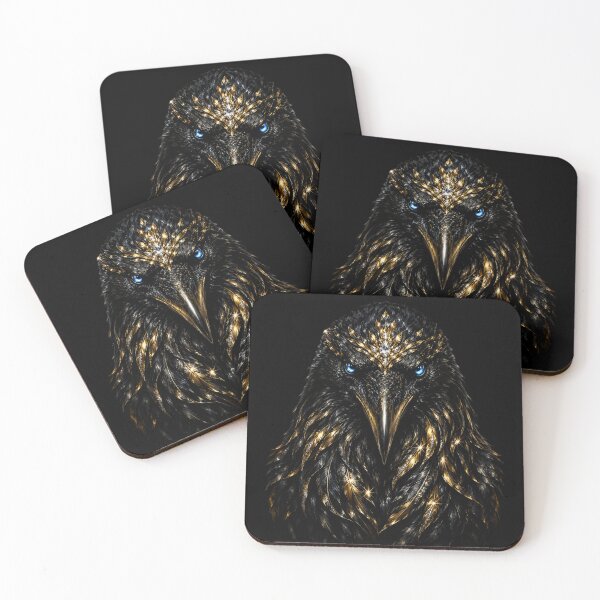 Item preview, Regal Harpy Eagle – Black & Gold Bird of Prey Art designed and sold by TheLumina.