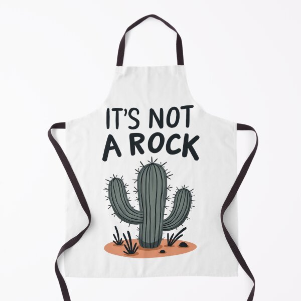 Item preview, Funny desert cactus insisting it is not a rock designed and sold by Prints by Mat.